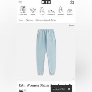 Kith blue sweatpants